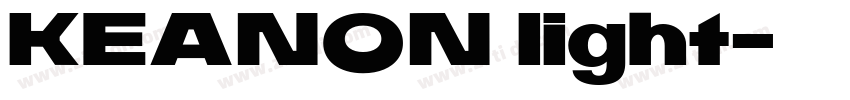 KEANON light字体转换